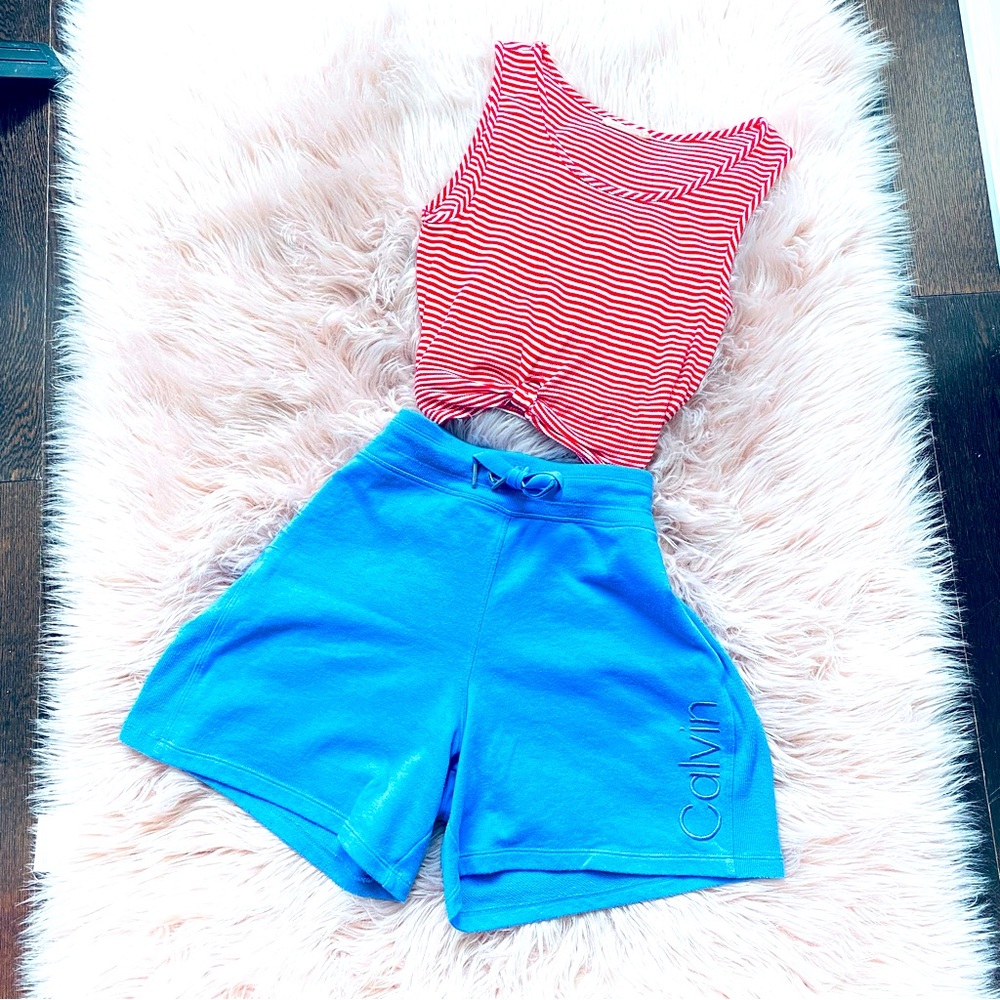 Poison Ivy Striped Cropped Top Medium